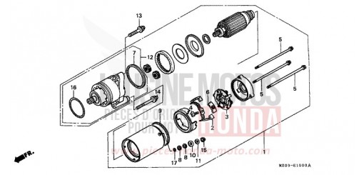 STARTING MOTOR GL1500CV de 1997
